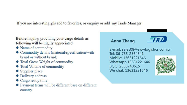 Logistics Companies Shipping Rates from China to USA Tacoma