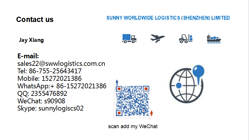 Air freight service from China to Canada