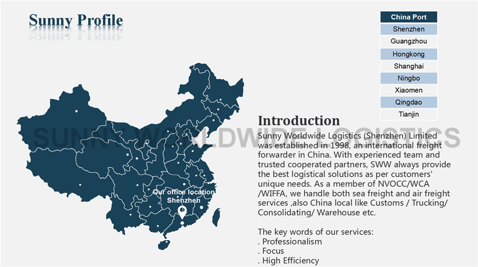 Sea Freight Shipping China to Sweden Import Furniture from China