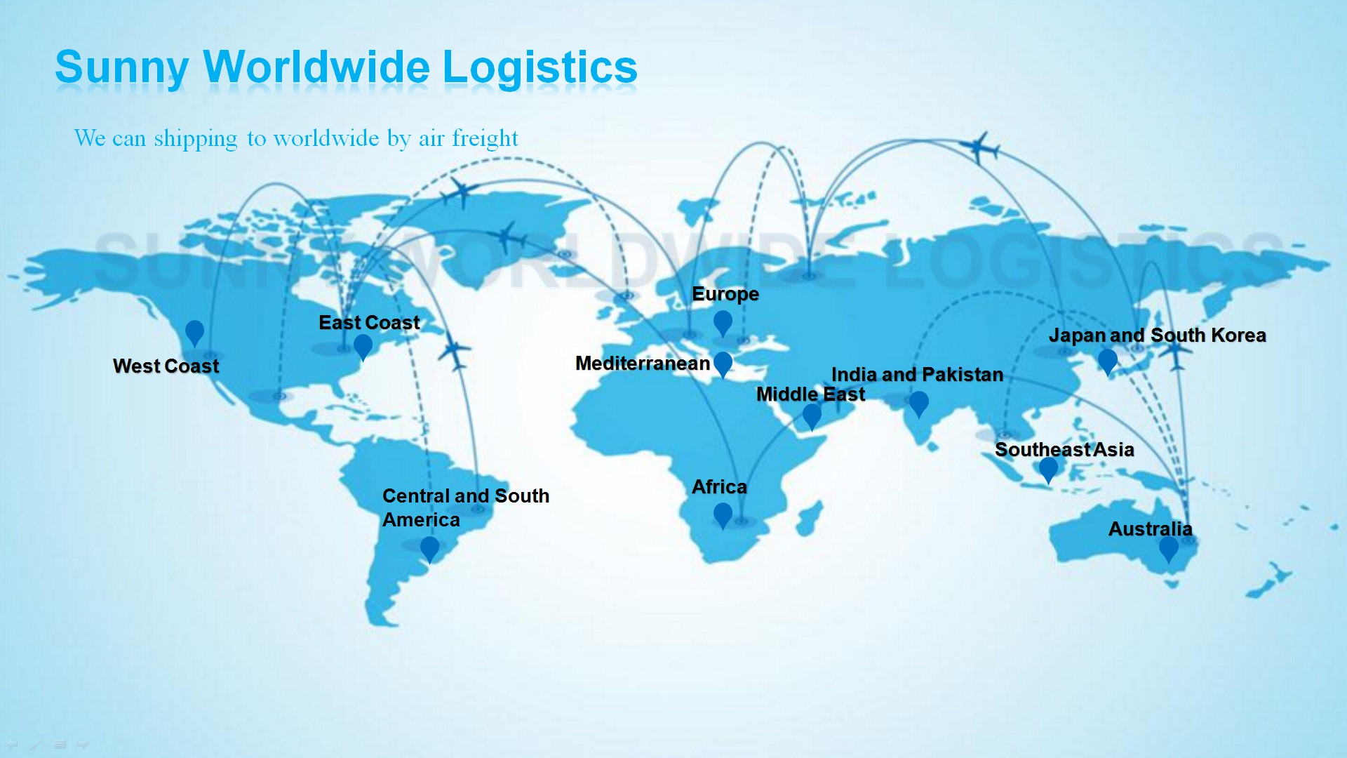 Door to door logistics air freight service from Ningbo to New York