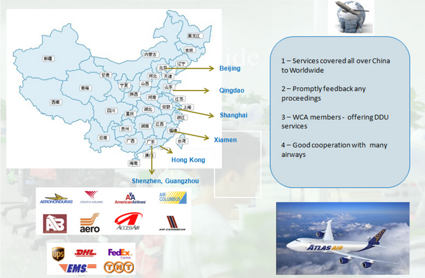 China air freight agency door to door delivery to The Russian Federation