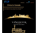 Servicio puerta a puerta de carga marítima desde Shenzhen, China a Vancouver, Canadá